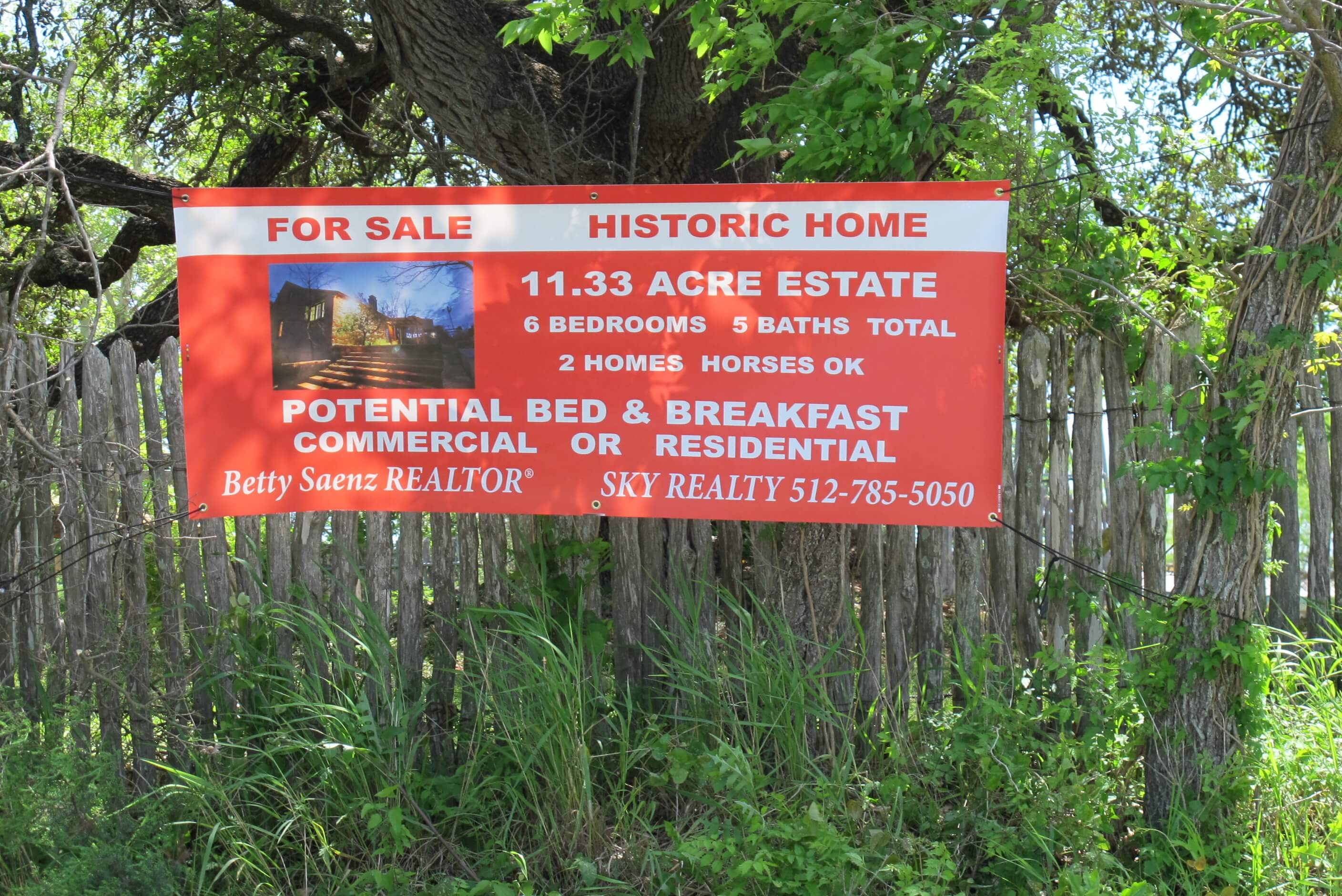 Fredericksburg TX Bed and Breakfast FOR SALE - Texas Historic Homes